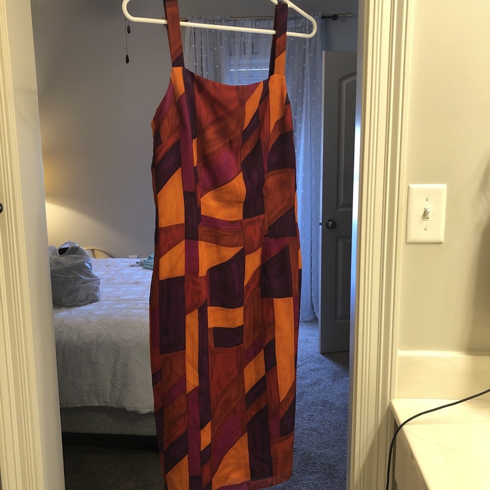 DW3 Sleeveless Dress SZ 6 Fully Lined Colorful